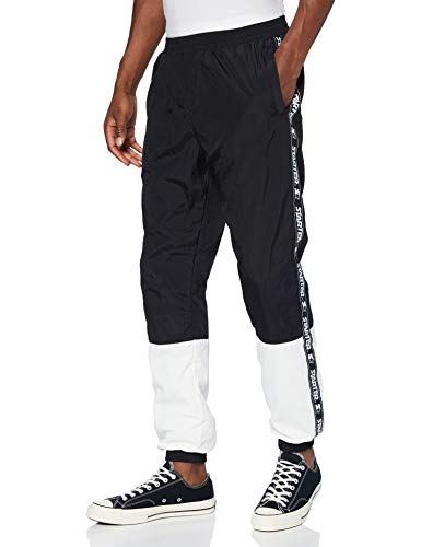 STARTER BLACK LABEL Herren Two Toned Jogging Pants Trainingshose, Black/White, XL