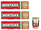 3x Montana linea oro Rindfleisch in Aspik dosen 3x 90g 100% Italienisch Fleisch, Aspikfleisch + Italian Gourmet polpa 400g