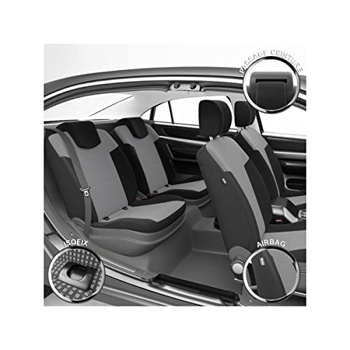 DBS Autositzbezüge - nach Maß - hochqualitative Fertigung - Schnelle Montage - Kompatibel mit Airbag - Isofix - 1012555