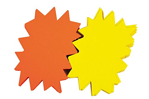 agipa 14925 Signal-Etiketten"Stern", 240 x 320 mm, gelb/orange