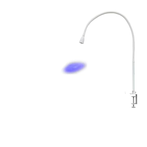 UV-Lichtlampe USB 10W UV LED Aushärtung Schreibtisch Lampe Nagellack Schönheit Falsche Wimpern Pfropfen UV-Licht for DIY Salon Nagel stille Fuß Schalter mit starker Durchdringung (Color : White, Siz