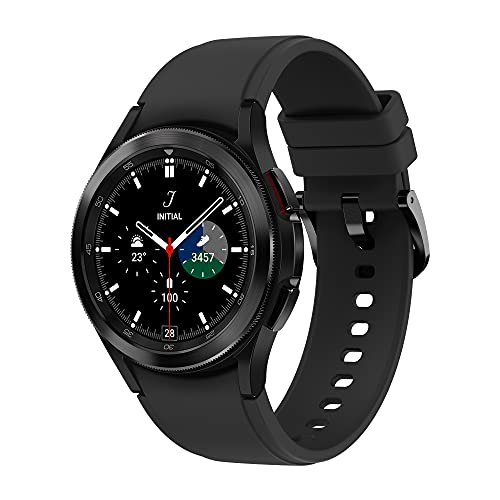 Samsung Galaxy Watch4 Classic, Runde LTE Smartwatch, Wear OS, drehbare Lünette, Fitnessuhr, Fitness-Tracker, 42 mm, Black inkl. 36 Monate Herstellergarantie [Exkl. bei Amazon]