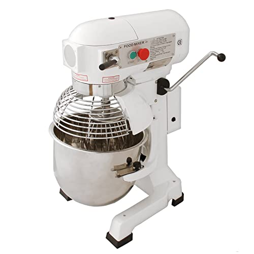 Kukoo Gastro 20L Planetenrührmaschine Spiral Rührmaschine Teigknetmaschine Knetmaschine Rührwerk Küchenmaschine Gratis Knetaufsätze + Teigschaber