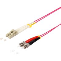 S/CONN maximum connectivity LWL-Duplex Patchkabel LC/ST 50/125µ, OM4, violett, 15,0m (77934/4)