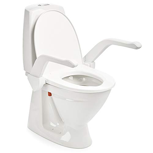 My-Loo fest, Toilettensitzerhöhung mit extra Komfort (10cm fest mit Armlehnen)