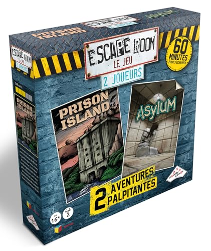 RIVIERA GAMES - Escape Room Set für 2 Spieler, 5073, Asylum, Prison Island E Kidnappé + 16 Jahre