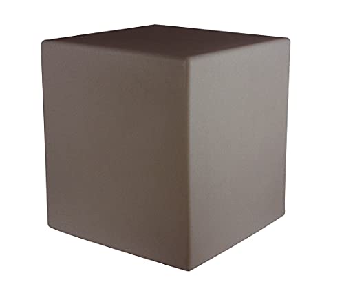 8 seasons design Shining Cube LED Würfel (43cm) taupe, E27, Leuchtwürfel für außen und innen, Würfelleuchte als Deko, Tisch oder Hocker