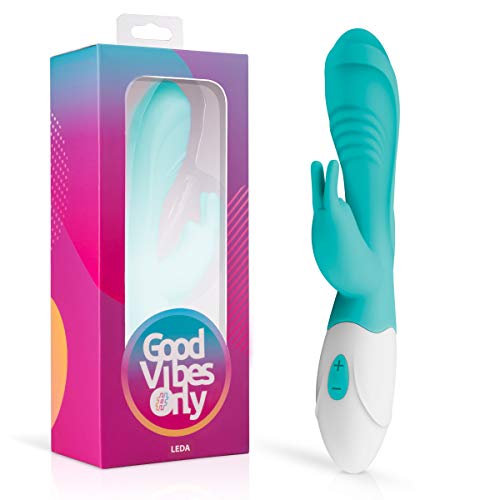 Good Vibes Only Leda Rabbit Vibrator, G-Punkt, Klitoris, Stimulator, Dildo, 1er Pack(1 x 1 Stück)