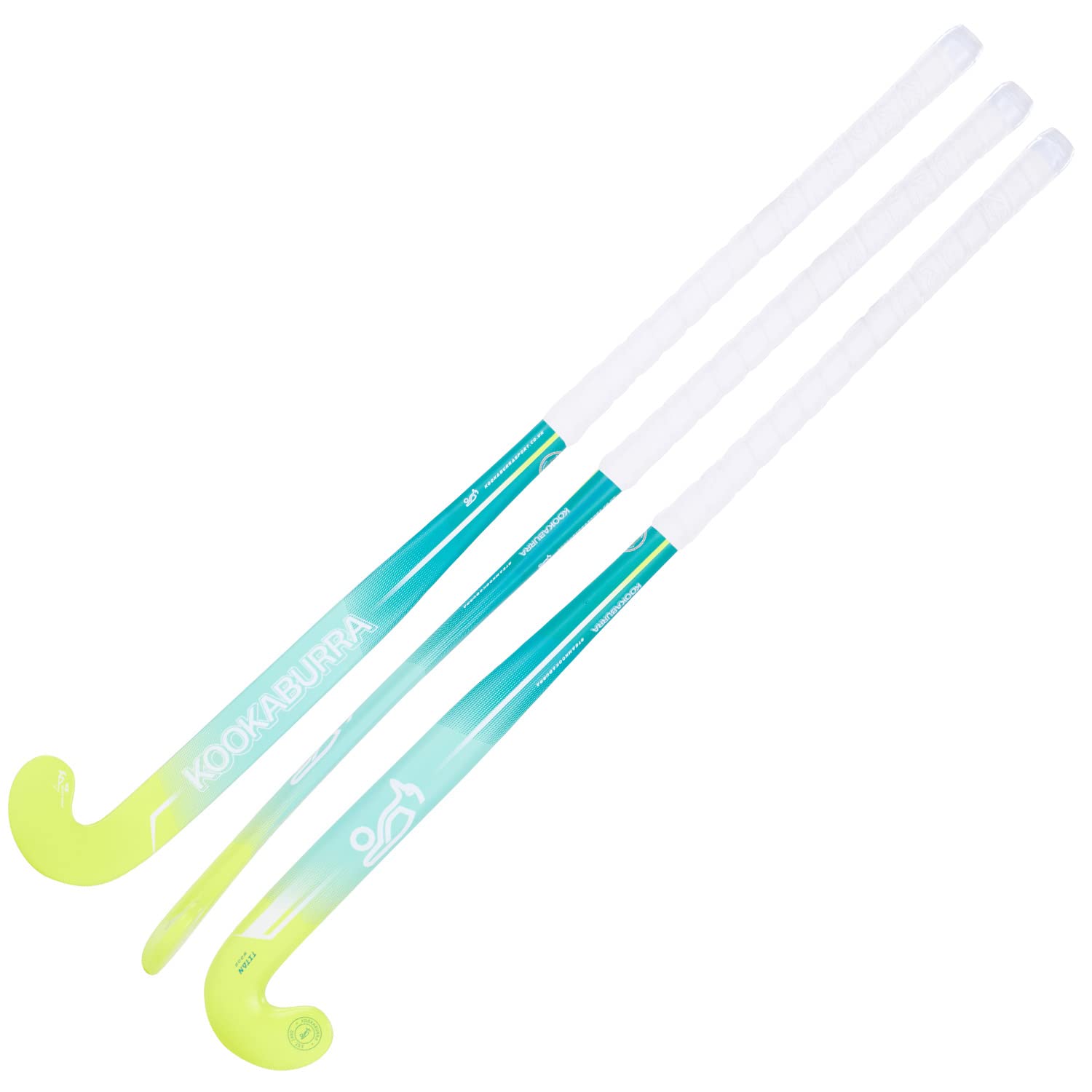KOOKABURRA Unisex Youth Titan Hockeyschläger Junior Stick, Mint/Gelb, 36.5 Light UK