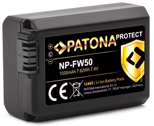 PATONA Protect V1 Akku NP-FW50 (1030mAh) ohne Verwendungseinschränkung