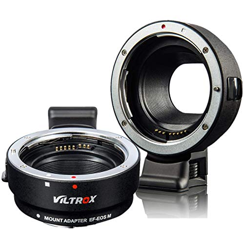 Viltrox EF-EOS M Objektivadapter für Canon EOS EF/EF-S D/SLR Objektiv an Canon EF-M Mount Mirrorless Camera EOS M100 M50 M3 M10 M6 M5