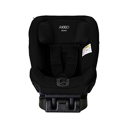Axkid Move Rückwärtsgerichteter Kindersitz Reboarder Autositz Gruppe 6 Monate - 7 Jahren Baby Kindersitzerhöhung, 0-25 kg, Schwedisches Design, Schwarz