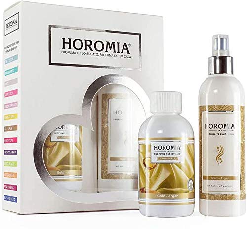 Horomia Horotwins Gol Set mit Parfüm Wäsche und Deotextilien Spray - 500 ml