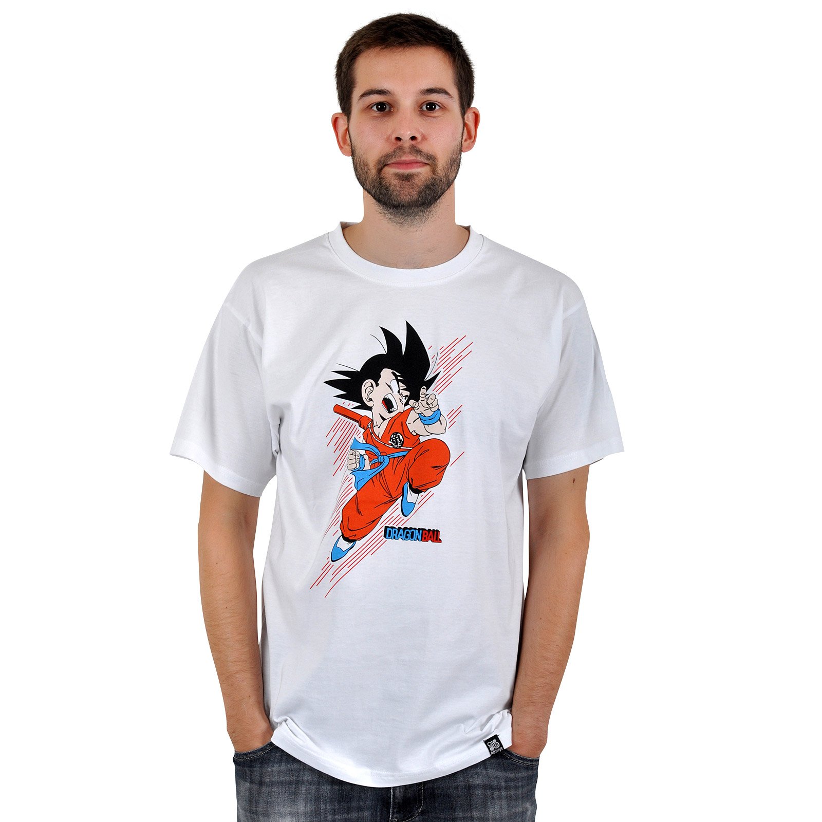 Dragon Ball (Dragonball) T-Shirt: Little Goku (Weiß) Größe XL