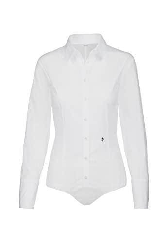 Seidensticker Damen Bluse - Bügelleichte,100% Baumwolle, Weiß (01), 40