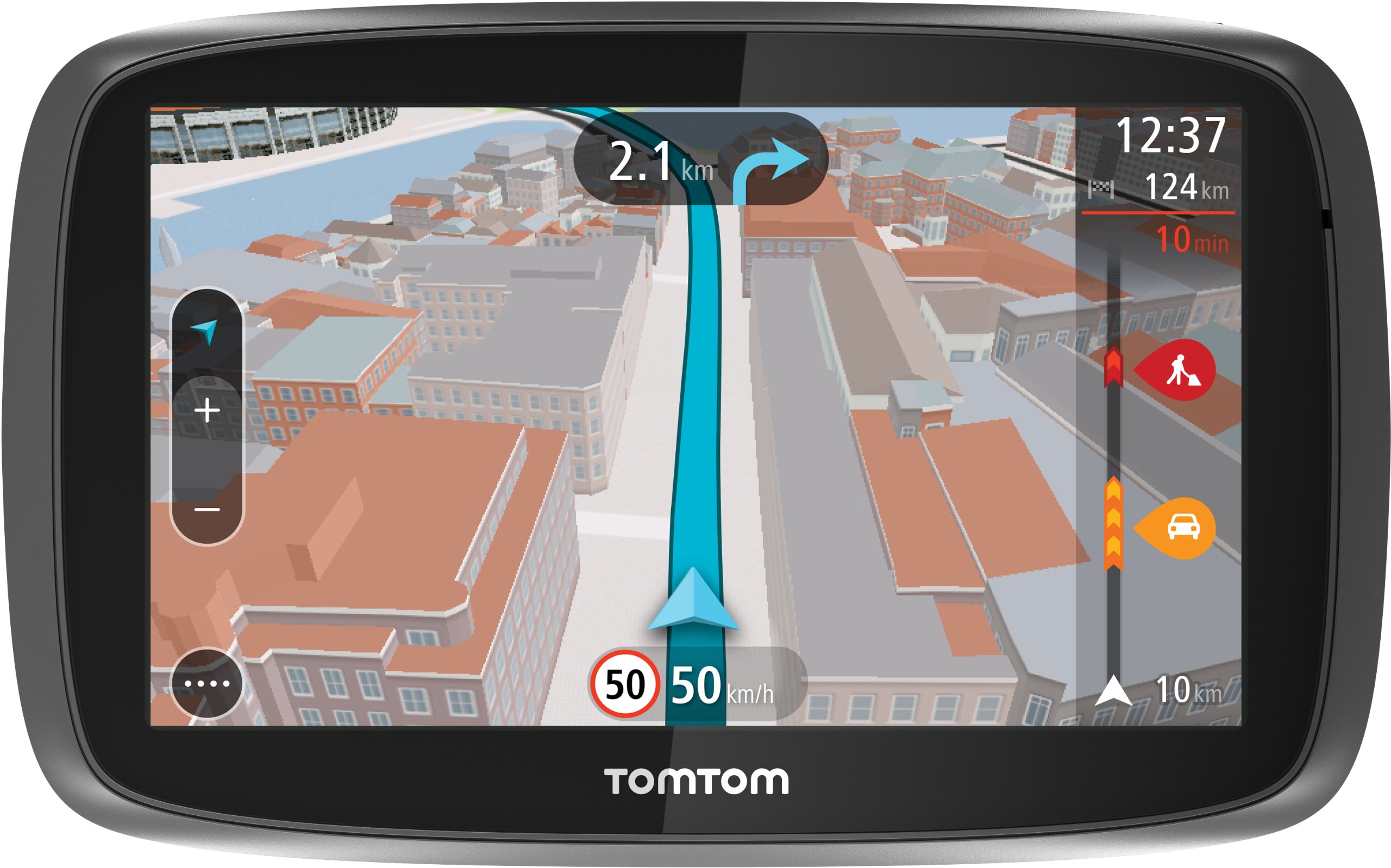 TomTom Go 600 Speak & Go Auto-Navigation (15 cm (6 Zoll) Touchscreen, micro-SD Kartenslot) schwarz