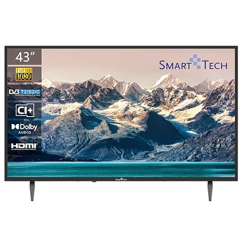 SMART TECH FHD Non-Smart TV 43 Zoll (109cm) Triple Tuner, Dolby Audio, H.265, HDMI, USB 43FN10T2