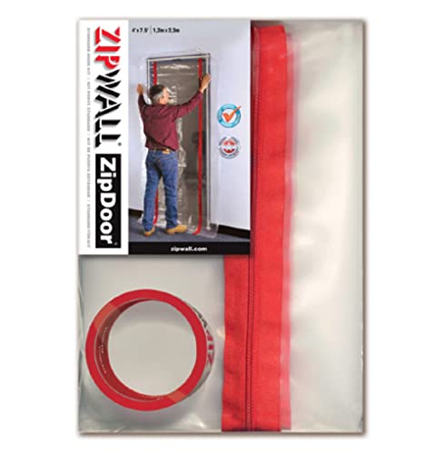 Zipwall ZDC ZipDoor Türen-Set für Staubkontrolle, weiß, ZDS