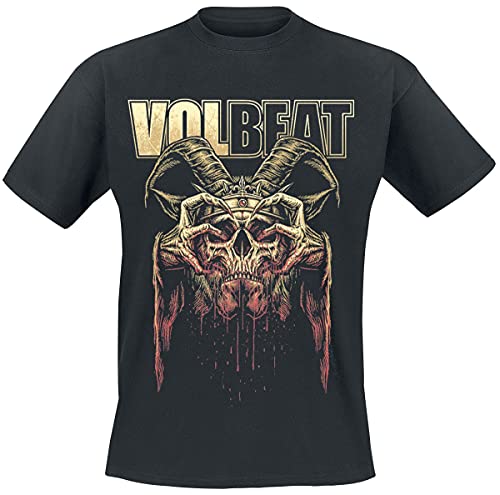 Volbeat Bleeding Crown Skull Männer T-Shirt schwarz 3XL