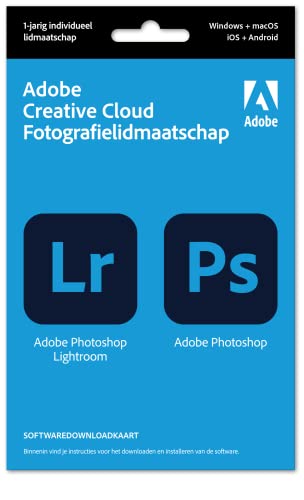 Adobe Creative Cloud Photography Plan - NL, Holländisch / 12 Monate Subscription Karte|Standard|1 Gerät|1 Jahr|PC/Mac|Download|Download