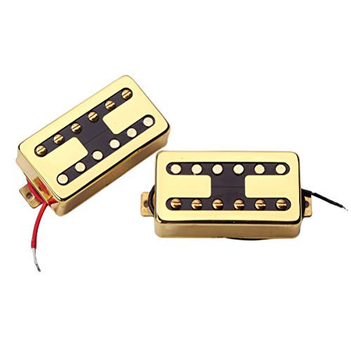 Artibetter E-Gitarren Humbucker Tonabnehmer Chrom Gold Doppelspulen Tonabnehmer für Gitarrenteile Zubehör