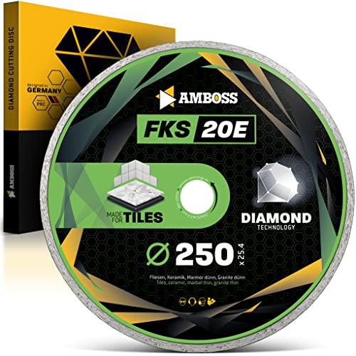 Amboss FKS 20 - Diamant-Trennscheibe Ø 250 mm x 22,2 mm - Fliesen/Keramik/Marmor | Segmenthöhe: 5 mm (gesintert)