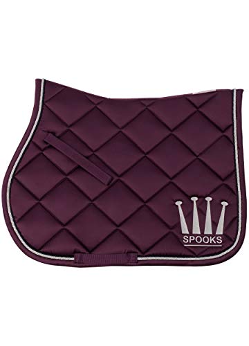 Dressage Pad Crown Shiny - DE (Farbe: burgundy; Größe: dressage)