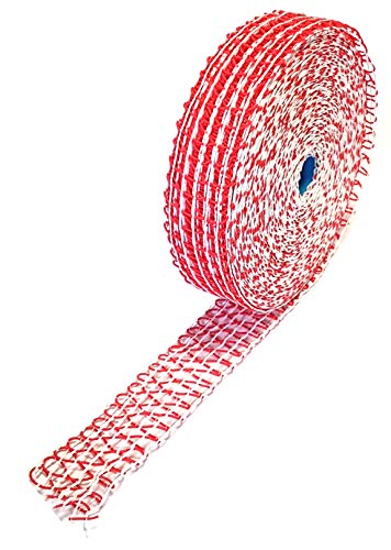 Lachschinkennetz Räuchernetz Kochnetz rot weiß 16er Kaliber elastisch 50 m Schinkennetz