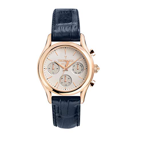 Trussardi Herren Multi Zifferblatt Quarz Uhr mit Leder Armband R2451127001