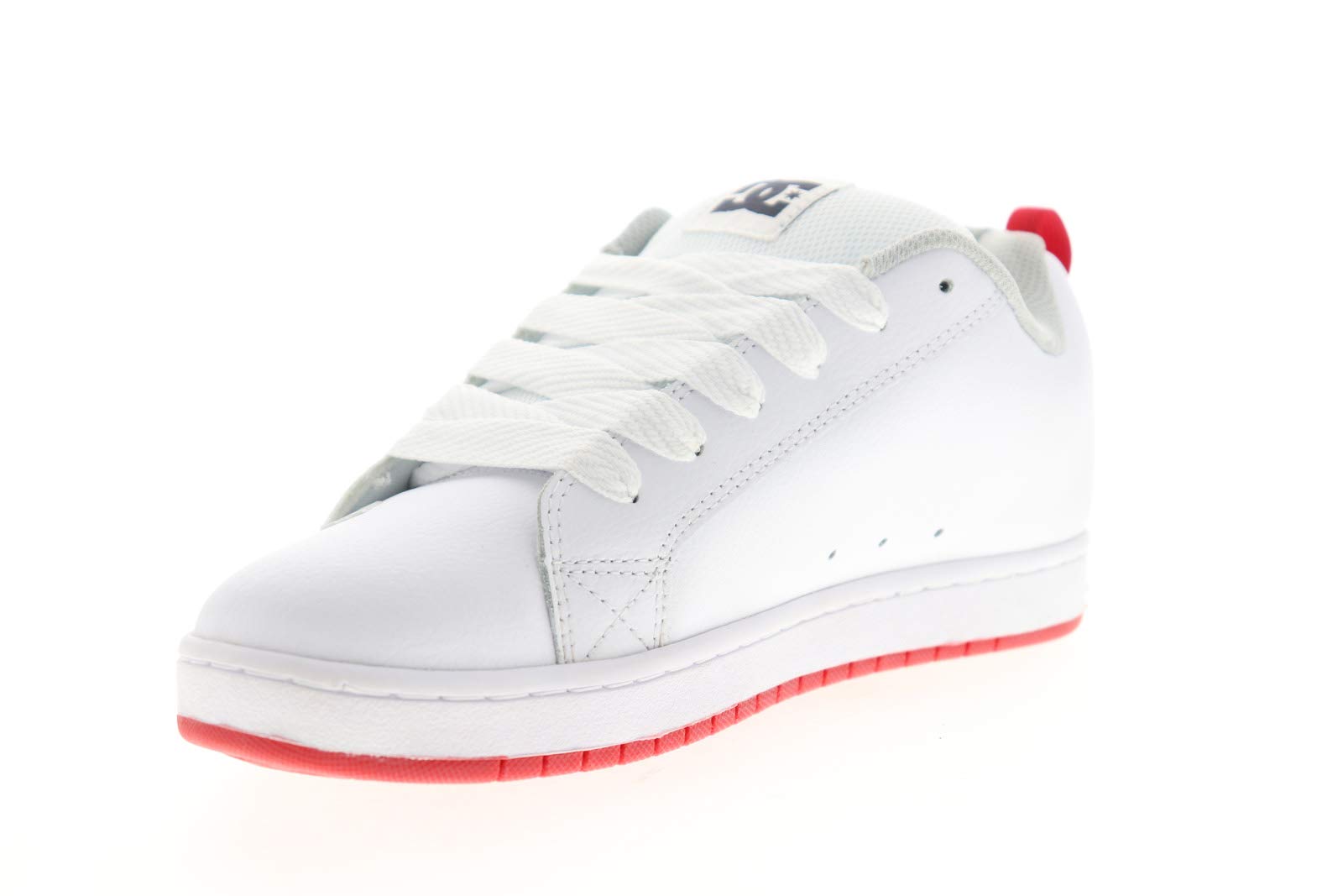 DC Shoes Herren Court Graffik Low-Top Sneaker, Weiß Grau Rot, 49 EU
