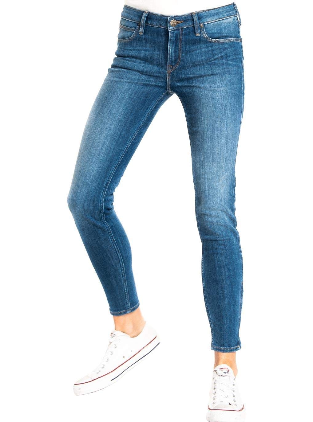 Lee Damen Scarlett Cropped Jeans, Blau (High Blue Yon), 26W / 33L