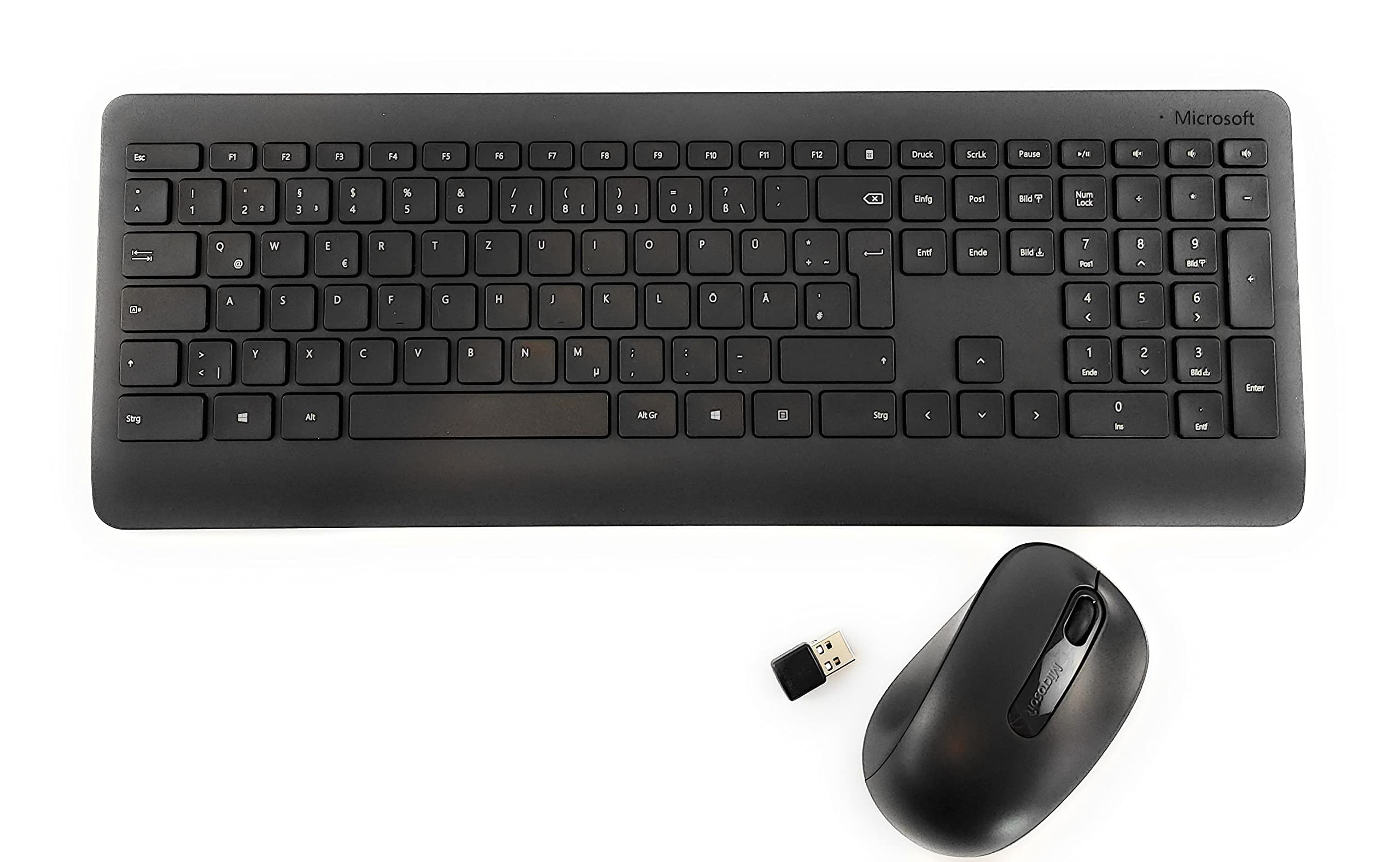 Microsoft Wireless Desktop 900 (Set mit Maus und Tastatur, deutsches QWERTZ Tastaturlayout, schwarz, kabellos)