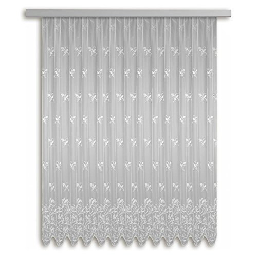 Albani Fensterschal mit Kräuselband/Bologna/ 245x300 cm, Weiß