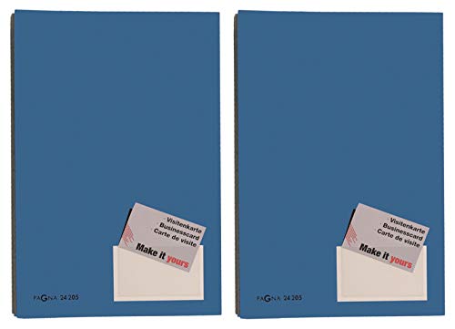 Pagna Unterschriftsmappe, 20-teilig, mit Color-Einband und dehnbarem Rücken (2X Blau)