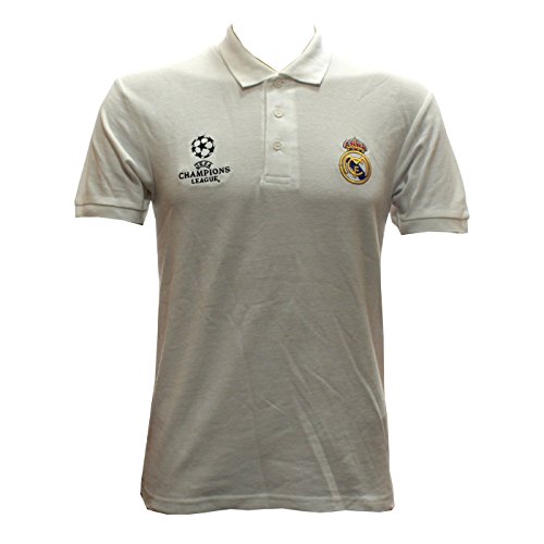 Unbekannt Real Madrid - Polo Shirt in weiß UEFA Champions League Größe S