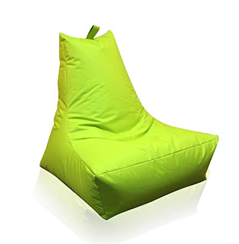 Mesana XXL Lounge-Sessel, ca. 100x90x80 cm, Sitzsack für Outdoor & Indoor, wasserabweisend, viele verschiedene Farben, apfelgrün