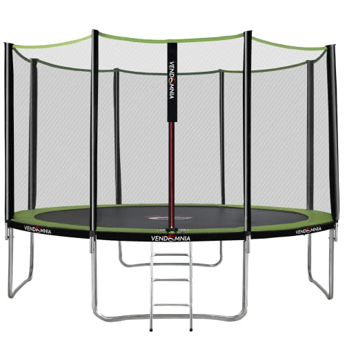 Trampolin - mit Sicherheitsnetz, Leiter, Randabdeckung, Ø 180, 244, 305, 366, 427 cm, Farbwahl - Outdoor und Indoor Gartentrampolin mit Zubehör, Fitness Trampoline, Kindertrampolin, Gartentrampoline