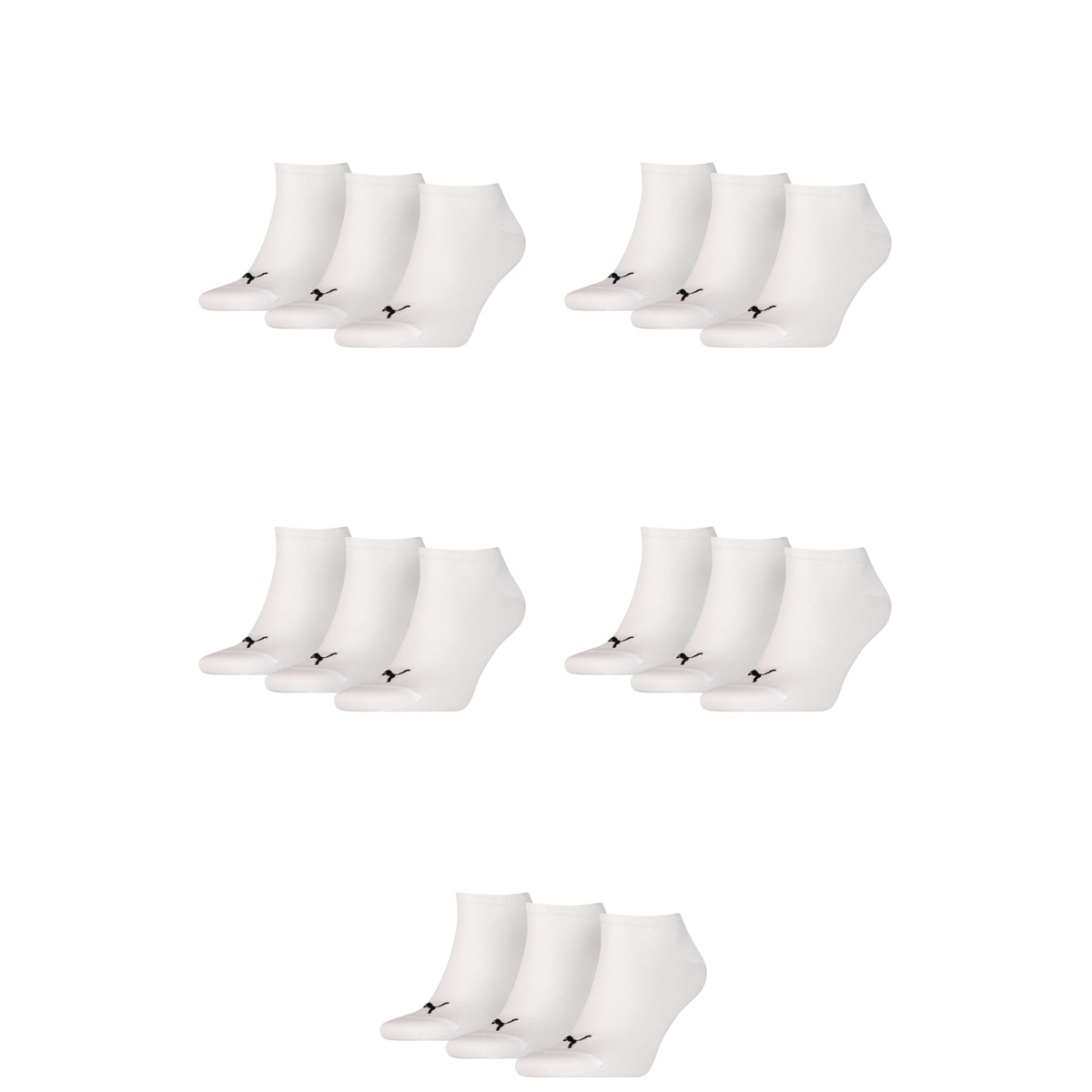 15 Paar Puma Sneaker Invisible Socken Gr. 35 - 49 Unisex für Damen Herren Füßlin...