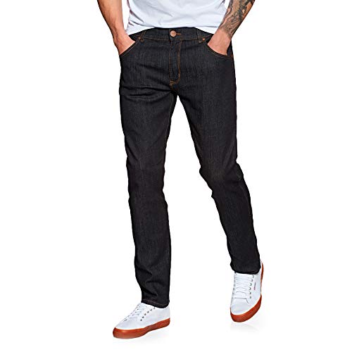 Wrangler Herren Larston Slim Jeans, Dark Rinse 90A, 38W / 34L