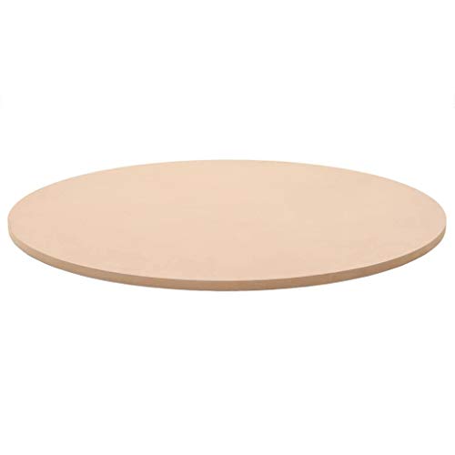 Tidyard Ersatzteil Tischplatte Rund MDF Ersatztischplatte Durchmesser 800 mm MDF-Tischplatten Beige für Esstische oder Couchtische
