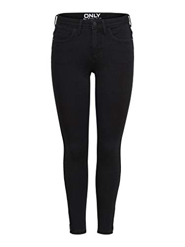 ONLY NOS Damen 15126077 Skinny Jeans, Schwarz (Black Black), 40/L34 (Herstellergröße: L)