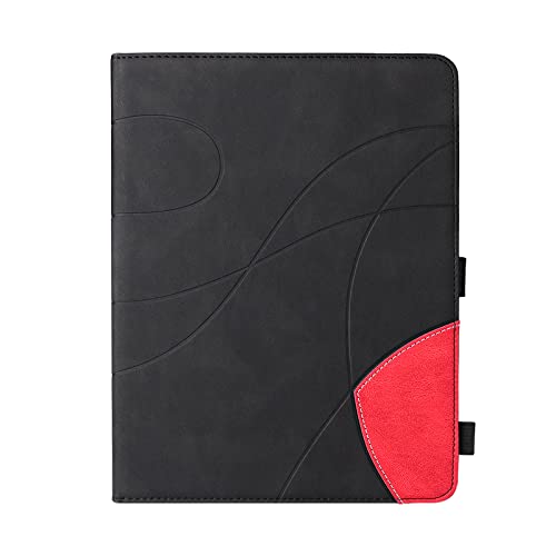 JIan Ying Hülle für Samsung Galaxy Tab A 9.7 SM-T555 SM-T550 Tablet Slim Cover Schwarz Rot