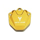 LOFIRY Motorrad-Schlüsselgehäuse Für Y-AMAHA MT07 MT09 MT 07 09 2013-2019 2021 2022 Neues Motorrad CNC-Zubehör Schlüsselhülle Hülle Shell & Stickerei Abzeichen Schlüsselanhänger (Color : MT09 Gold)