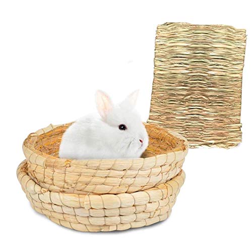 Kaninchen-Grasmatte für Hamster, Chinchillas, Frettchen, Rennmäuse, 3 Stück