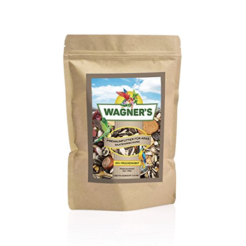 Wagner's | Premium Futter mit Obst für Aras - 2,5 kg Papageienfutter