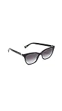 Marc Jacobs MARC 336/S 807 Black MARC 336/S Cats Eyes Sunglasses Lens Category 3 Size 56mm