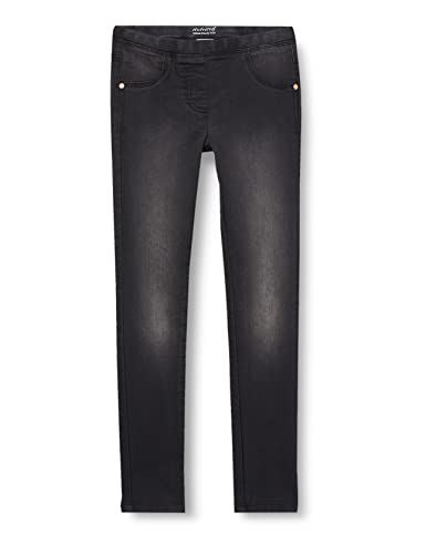 MINYMO Girl's Jegging Girl Stretch Slim fit Jeans, Grey Black, 140