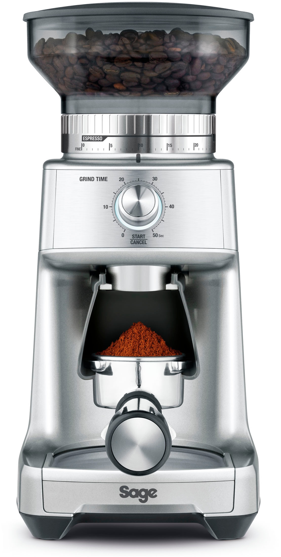 Sage Kaffeemühle "the Dose Control Pro SCG600SIL", 240 W, Kegelmahlwerk, 350 g Bohnenbehälter