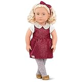 Our Generation Puppe Ivory – 46 cm Puppe mit Puppenkleidung, Puppenzubehör und blonden lockigen Haaren zum Frisieren – Kinder Spielzeug ab 3 Jahren