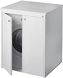 Waschmaschinenabdeckung aus Kunstharz, auch für den Außenbereich geeignet (L x B x H): 70 x 60 x 94 cm.